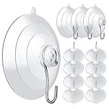 Aster 12Packs Saugnapf Haken Set PVC Suction Cup Hooks weicher Saugnapf...