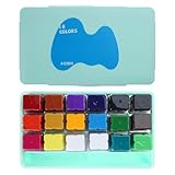 Wdbild Tragbares Aquarellfarben-Set für Etui, Kunst-Gouache-Pigment, 30...