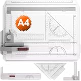 Kasadin Zeichenbrett DIN A4 Professioneller Zeichenplatte Geo-Board mit...