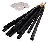 Kopp Verlag Wachsfackeln mit Handschutz | 10er-Set Wachsfackeln inkl....