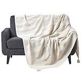 Homescapes Tagesdecke Rajput, Creme, Wohndecke aus 100% Baumwolle, 150 x...