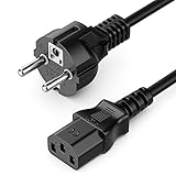 deleyCON 5m Kaltgerätekabel Netzkabel Stromkabel Kaltgeräte Strom Kabel...