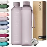 KIVY Trinkflasche Tritan 1l - Kohlensäure geeignet & Auslaufsicher - Für...