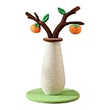 Kratzbaum für Katzen | 56 cm Khaki-Kratzbaum – dekorativer Kratzbaum...