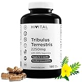 Tribulus Terrestris 2250 mg. 180 vegane Kapseln für eine 2-monatige Kur....