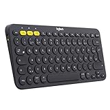 Logitech K380 Kabellose Bluetooth-Tastatur, Multi-Device & Easy-Switch...