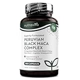 Schwarzer Maca-Komplex mit Zink, Vitamin B12, Ginseng, Bockshornklee,...