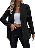 Jhsnjnr Damen Blazer Tailliert Business Casual Langarm Longblazer Jacke...