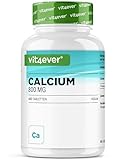 vit4ever Calcium - 400 Tabletten mit 800 mg Calcium aus Calciumcarbonat pro...