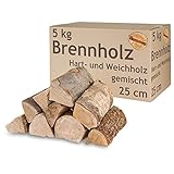 Brennholz Gemischt Kaminholz 5-500 kg Buche Eiche Birke Kiefer Fichte Holz...