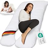 ELONEO Schwangerschaftskissen XXL, Seitenschläferkissen mit Bezug,...