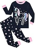 EULLA Kinder Mädchen Schlafanzüge Langarm Baumwolle Winter Pyjama Set...