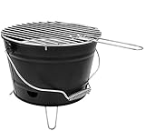 matrasa Premium Grilleimer mit Kohleschale und Rost - Holzkohlegrill...