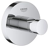 GROHE Essentials - Bademantelhaken (robuster Haken 17x10x7cm, langlebige...