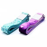 NetroxSports® Verstellbarer Yoga Gurt 240cm | Yoga Band zum Dehnen | für...