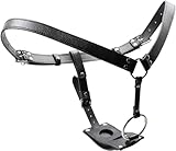 Frauen Keuschheitsgürtel Strap-On Harness PU Leder SM Erotisches...