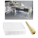 Malerfolie 80 µ, 6 × 4 m (24 m²) – transparente Abdeckfolie –...