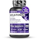 Vitastrong Melatonin Komplex, 365 Mikro-Tabletten, Hochdosiertes Melatonin...