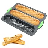 TNOMSNO Baguette Backform, Brötchen Backform Baguette-Backblech Konzipiert...
