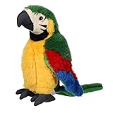 SKISUNO Plüsch Papagei Vogelplüsch Weiches Stofftier mit Baumwollfüllung...