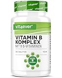 Vitamin B Komplex - 365 Tabletten - 12 Monatsvorrat - Alle 8 B-Vitamine in...