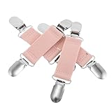 CORHAD 4 Stück Wasserdichte und Winddichte Elastische Hosenklammern Unisex...