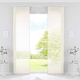 Gardinenbox 2er Set Schiebegardinen »Nizza« Baumwoll-Voile Halbvoile HxB...
