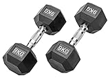 Bad Company I Kurzhanteln gummiert für Aerobic, Gymnastik und Fitness 18...