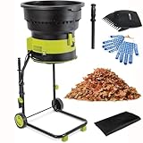 Elektrischer Laubmulcher Aktenvernichter 2500 W, 8000 U/min Häcksler für...