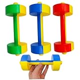 3 PCs Baby Dumbbell Toy Mini Mini 7.8x3in Plastik Hand Kinder Gewicht Set...