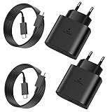 2er-Pack 25W USB C Ladegerät,Super Fast Charger mit 2M Ladekabel,Typ C...