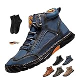 POIOZXD Sawbehind Herrenstiefel, orthopädische Schuhe für Herren,...
