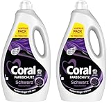 Coral Farbschutz Schwarz Waschmittel Flüssigwaschmittel für Farben...