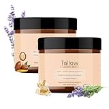 Tallow Lavendel Balm,100% Bio Rindertalg Creme für Hautpflege, Bio Beef...