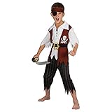 Wicked Costumes Piratenkostüm für Jungen, Größe L (8–10 Jahre)