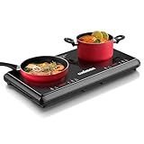 Kochplatte,CUSIMAX 3500W Infrarot Doppelkochplatte,Edelstahl kochplatten...