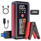 CARHEV Starthilfe Powerbank, 5000A Booster Auto Starthilfe, 12V Starter...