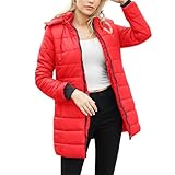 Daunenmantel Damen Mit Kapuze Winterjacke Damen Warm Gefüttert Steppjacke...