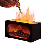 Nhujevkom Flamme Diffusor - USB-betriebene Ambiente-Beleuchtung,Kamin Feuer...