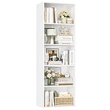 FirFurd 159 cm Bücherregal, Regal mit 5 Fächern, Bücherschrank, Kallax...