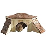 Nagerhaus mit Rampen NATURE 37 x 37 x 16 cm, braun