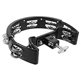 TOYANDONA Tambourin Handglocken Klingglöckchen Kuhglocke trommeln...