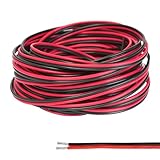 Gebiuhoo 22AWG Elektrischer Draht 50 Meter 0,33mm² 2-Adriges PVC-Kabel...