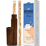 MODOGO 2 Siwak Stäbchen + 1 Holzetui – Miswak Umweltfreundliche...
