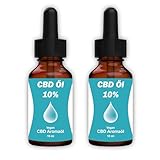 CBD Öl 10% 2x 10ml | TK-VX24 - Premium Hanföl Tropfen mit 1000mg CBD -...