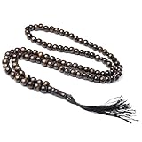 s Tasbih Gebetskette 99 Holz Rosenkranz Misbaha Perlen Islamische Religion...