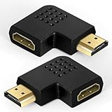 AXFEE 2 Stück HDMI Winkel Adapter, 8K HDMI Winkelstecker, HDMI 90 und 270...