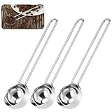 3 Stück Kaffeelöffel Kaffeemaßlöffel aus Edelstahl Dosierlöffel mit...