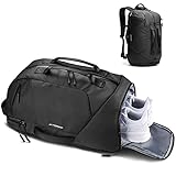 Fitgriff® Sporttasche mit Rucksackfunktion - Rucksack mit Schuhfach &...