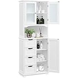 Yaheetech Badezimmerschrank Hochschrank Badschrank Küchenschrank mit...